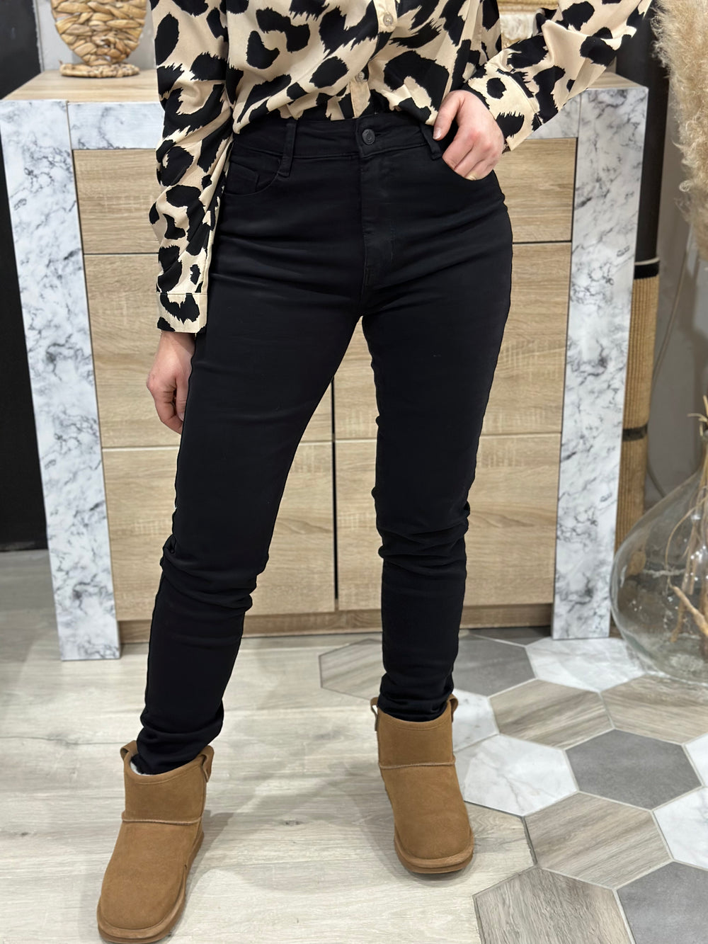 Jean noir droit (Curvy)