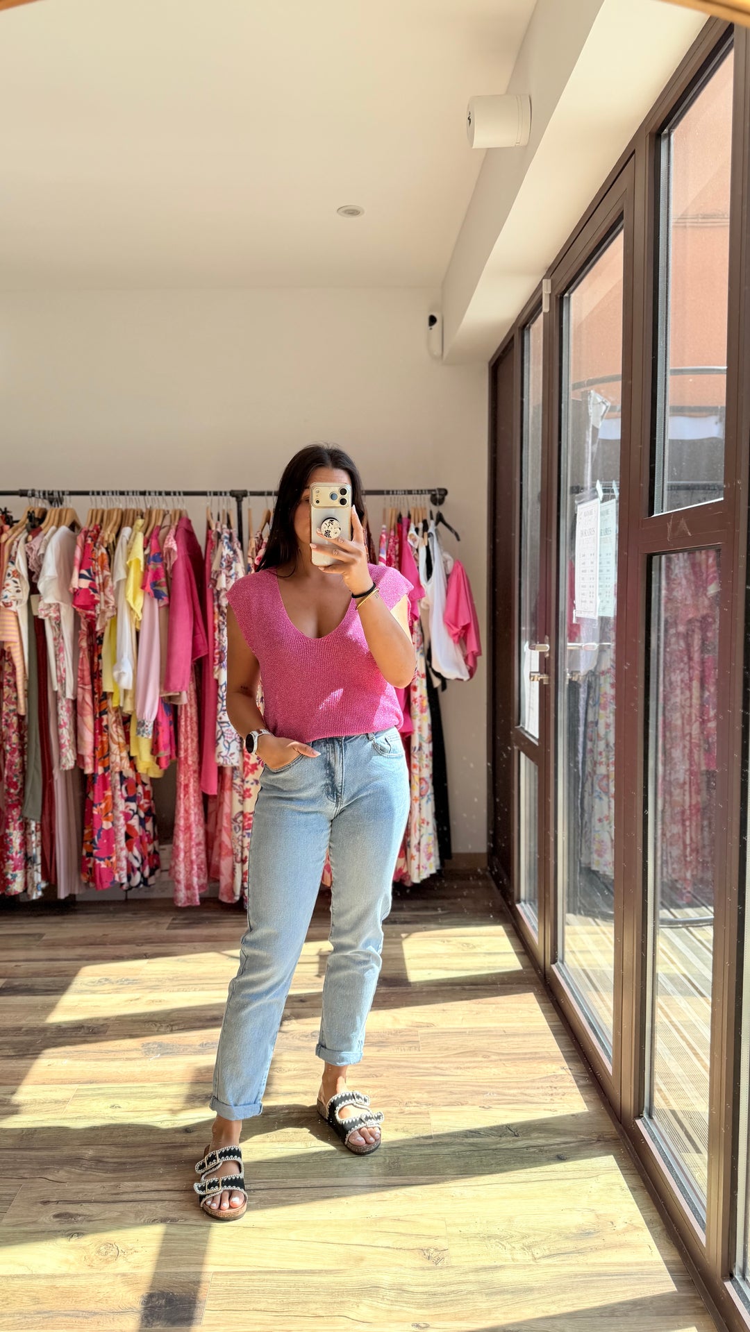 Top Milane fushia CURVY