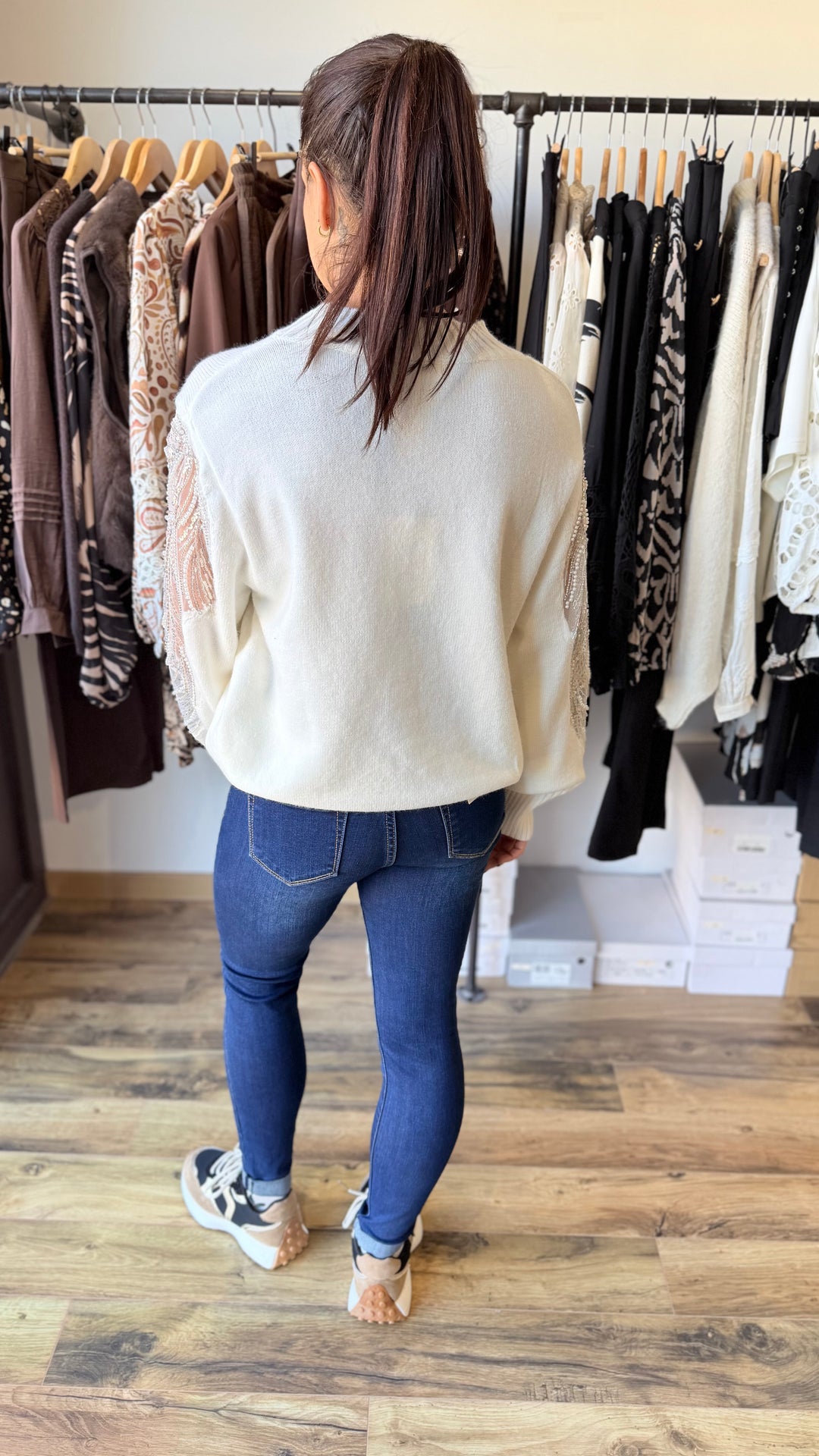 Pull Sab blanc CURVY