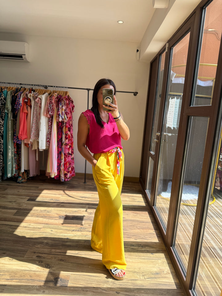 Pantalon Eliam jaune