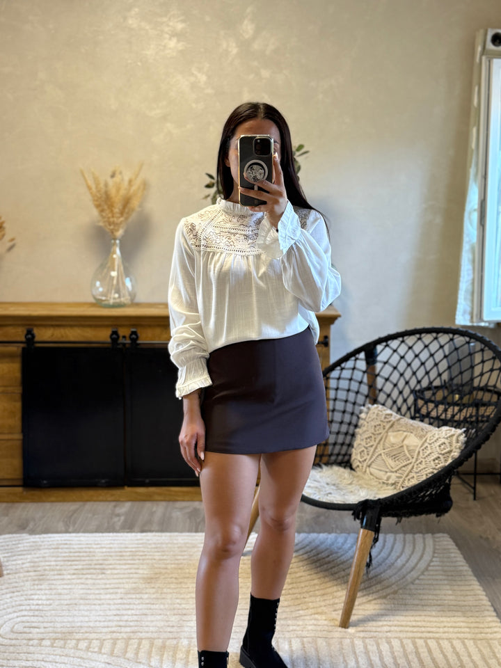 Blouse Fabi blanche
