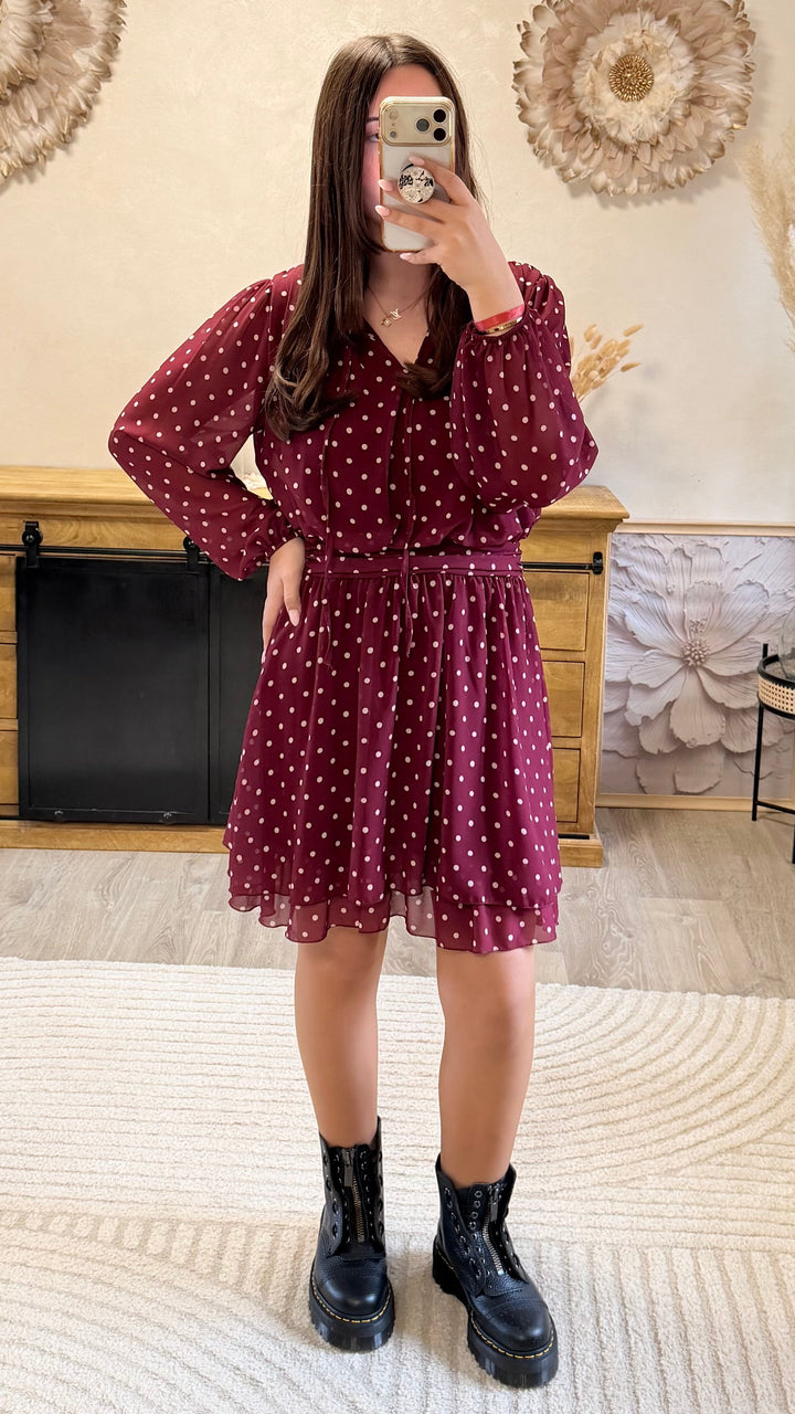 Robe Zola bordeaux
