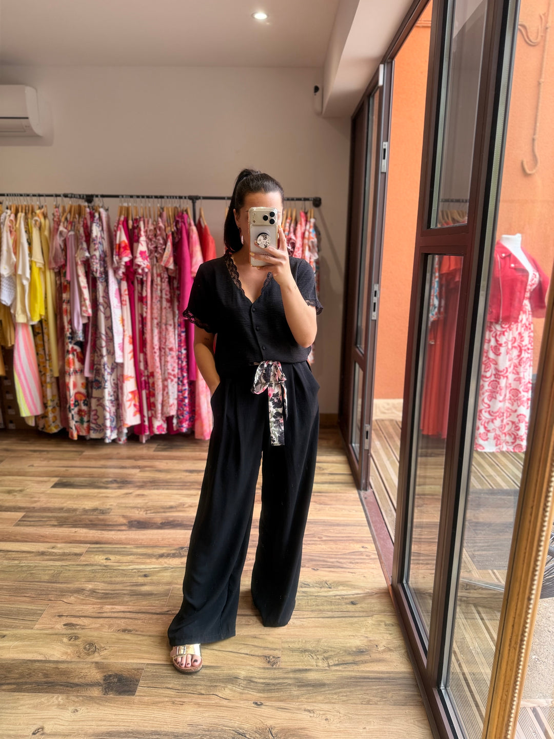Chemise Mirta noir CURVY