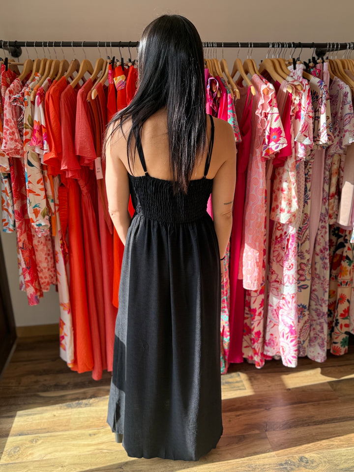 Robe longue Amanda CURVY noir