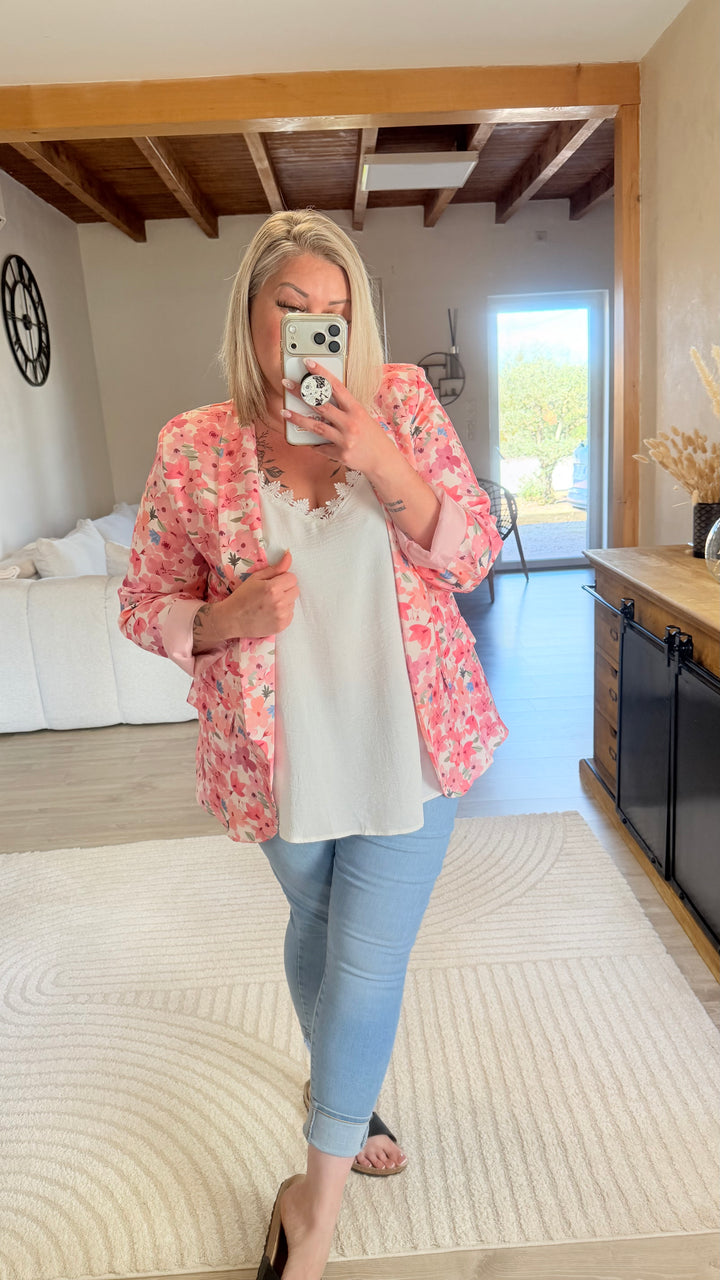Blazer fleuri CURVY 42/46