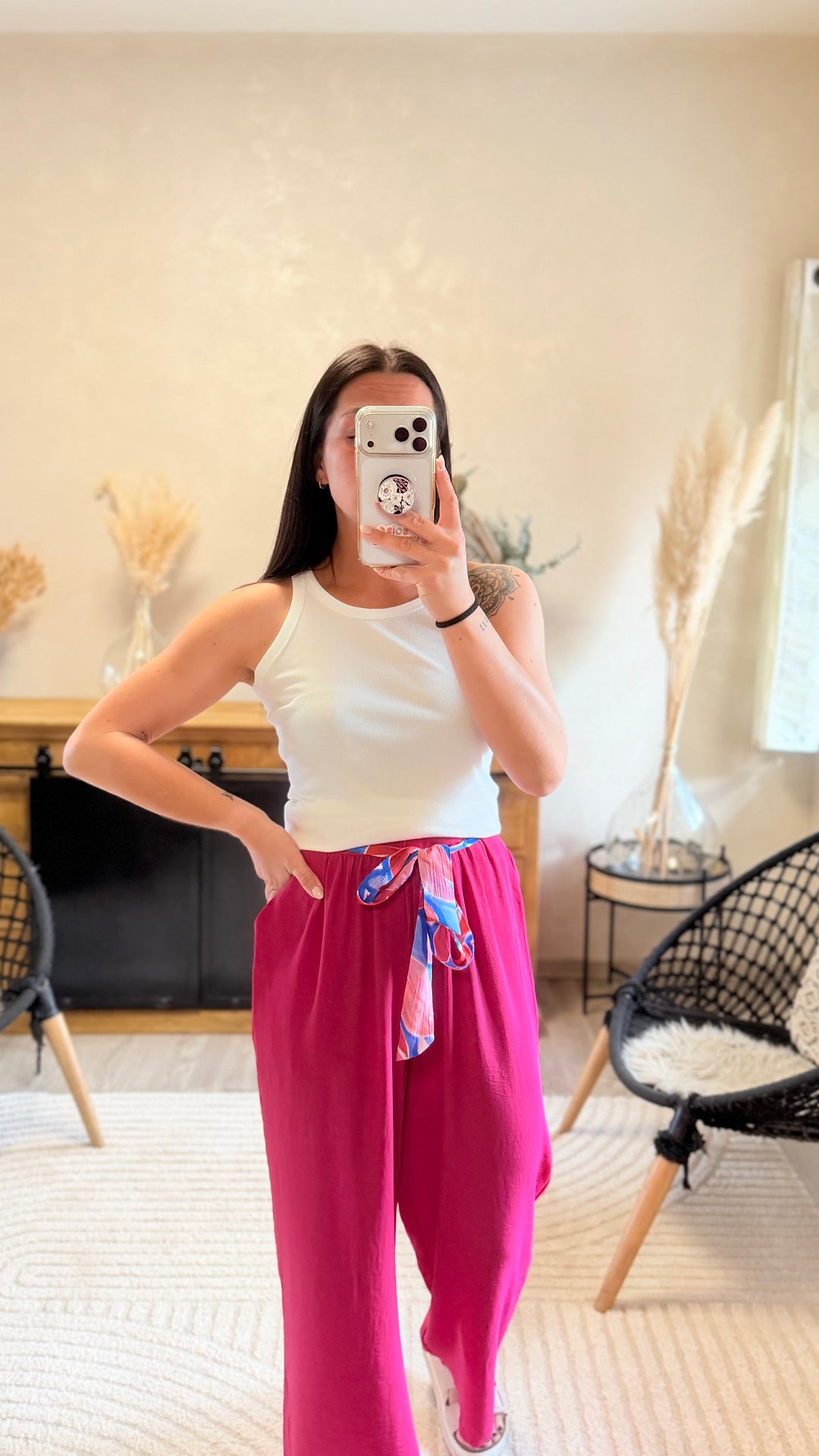 Pantalon Wilma Fuchsia CURVY