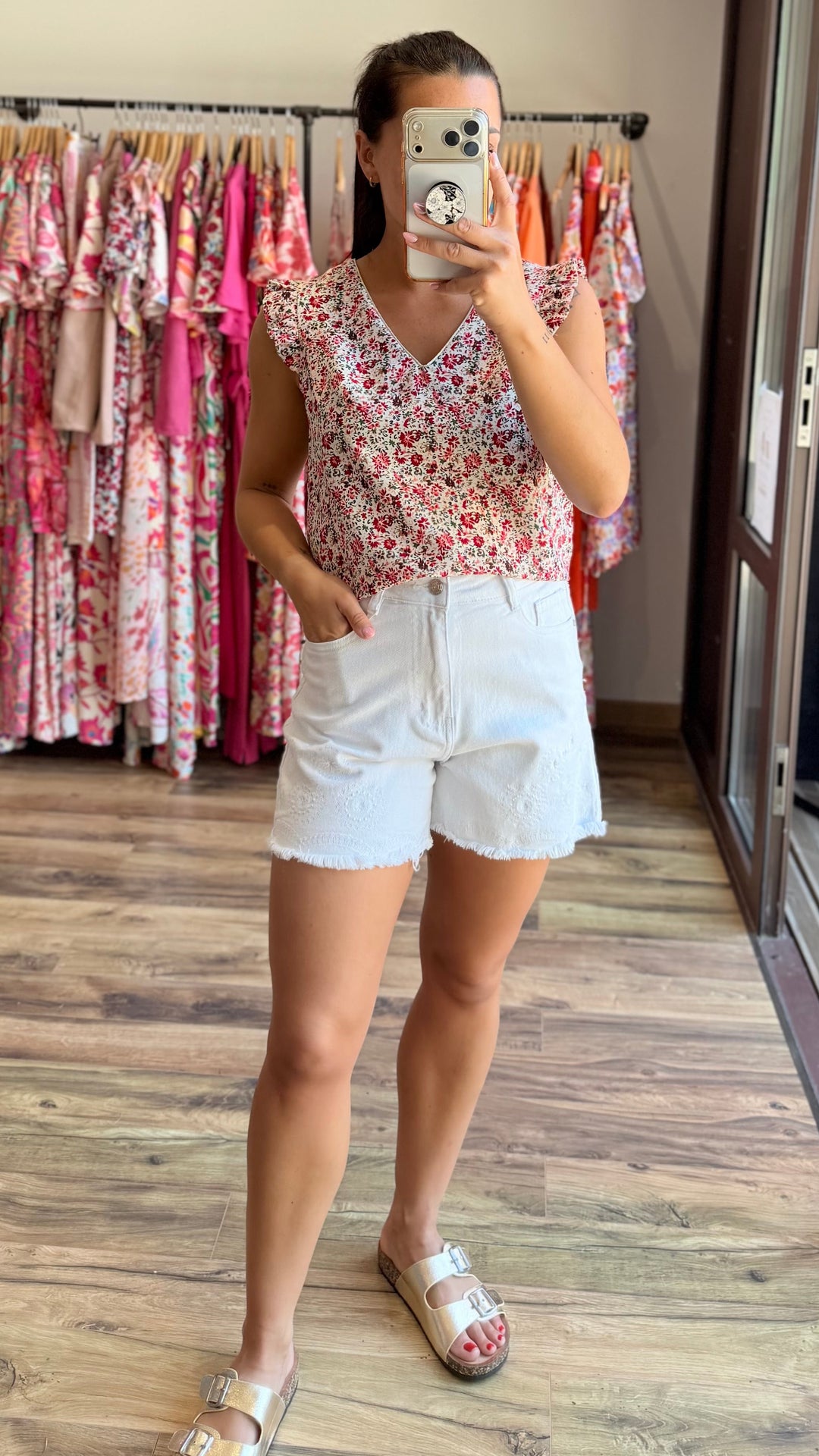 Blouse Simo rouge