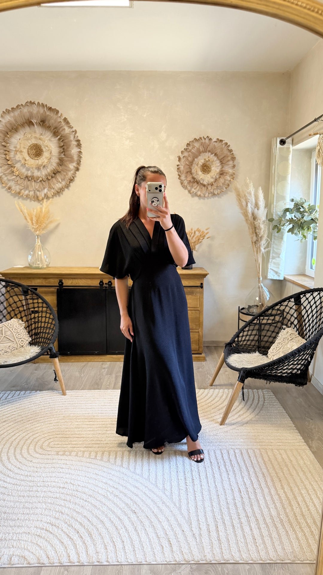 Robe longue Jehan Noir