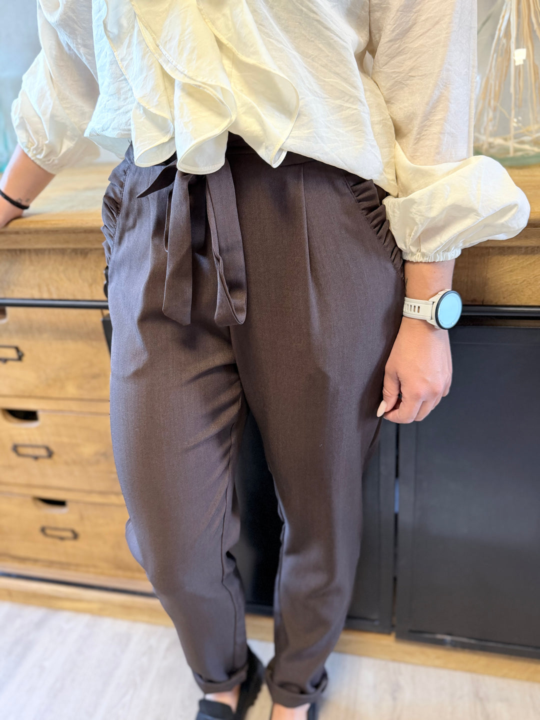 Pantalon Joule chocolat