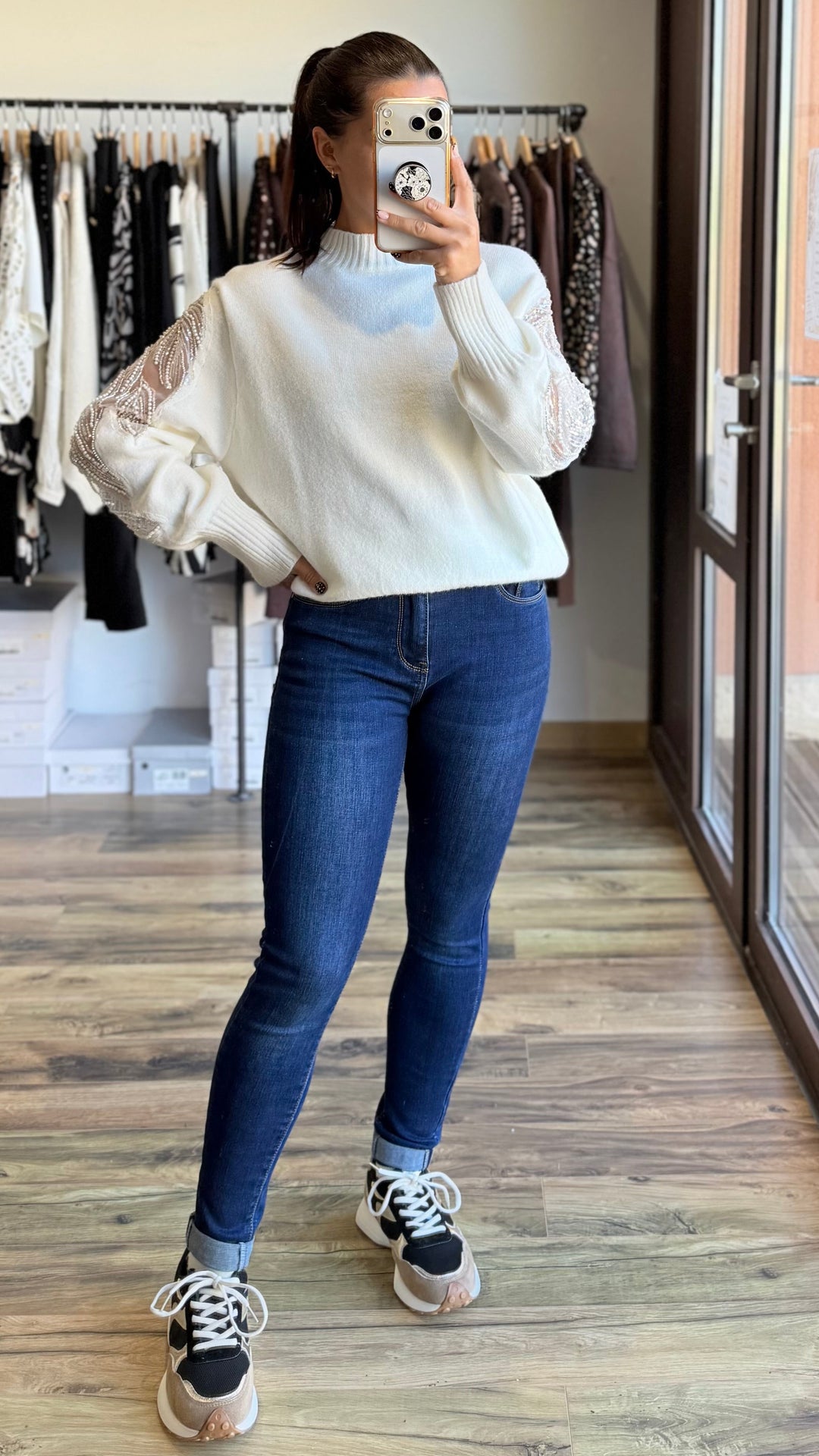 Pull Sab blanc CURVY