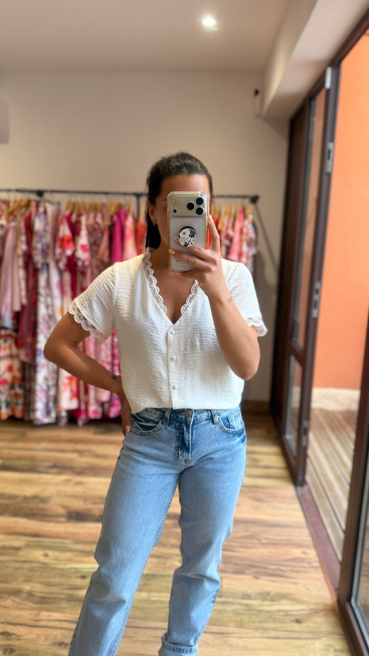 Chemise Mirta blanche (PRÉCOMMANDE expédition 16/06)