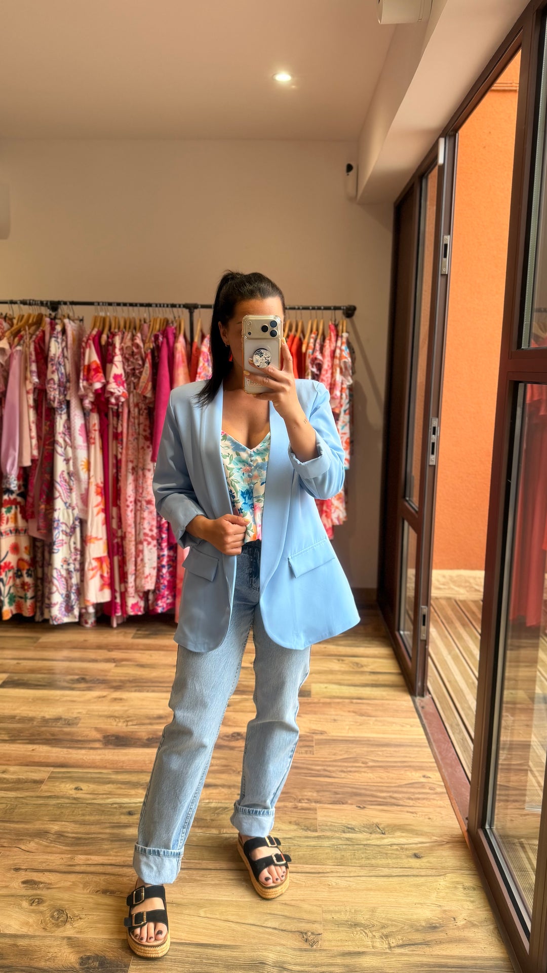 Blazer bleu ciel
