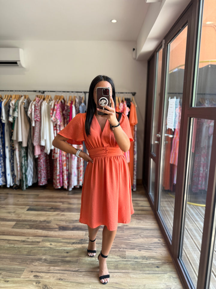 Robe courte Anail orange