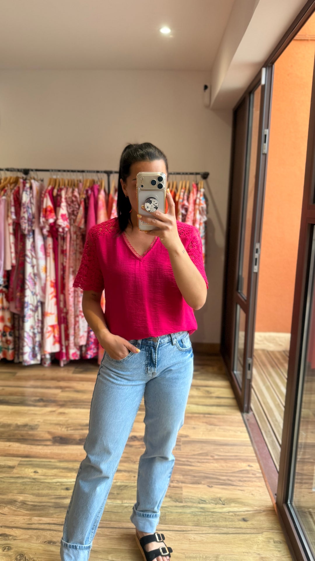 Top Miya fuschia CURVY