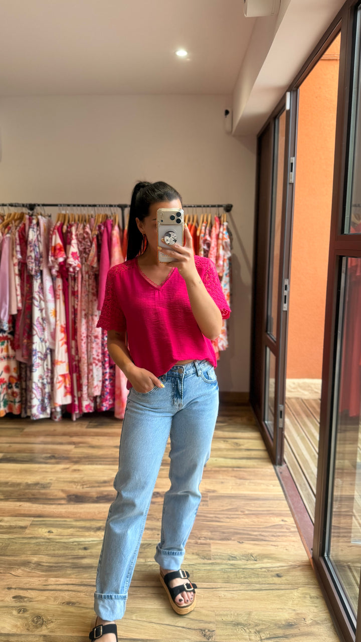 Top Miya fuschia CURVY
