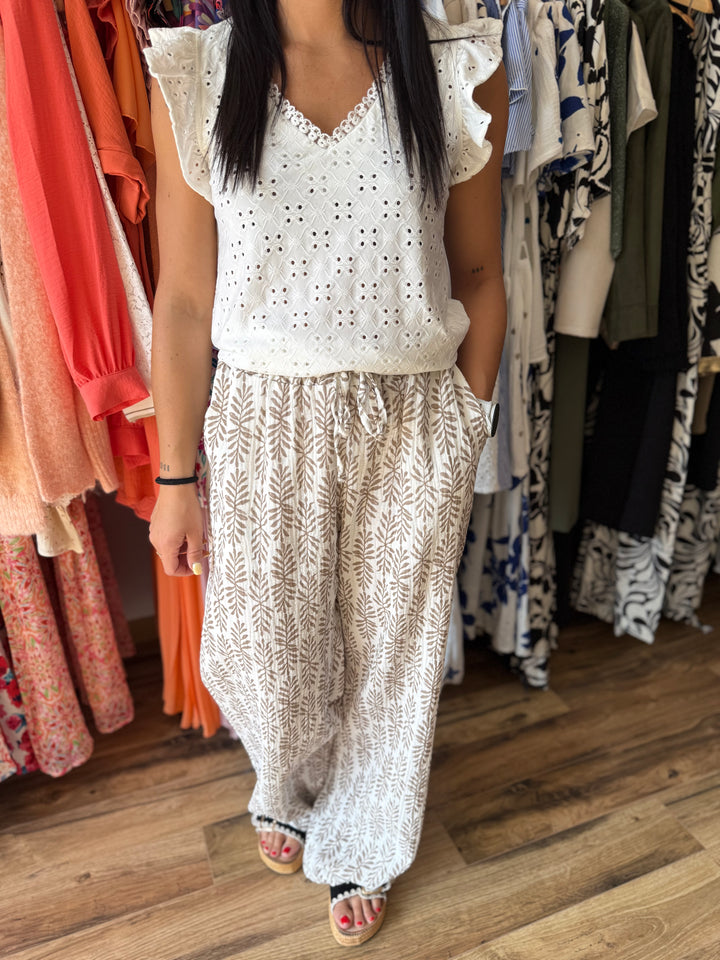 Pantalon Oria beige