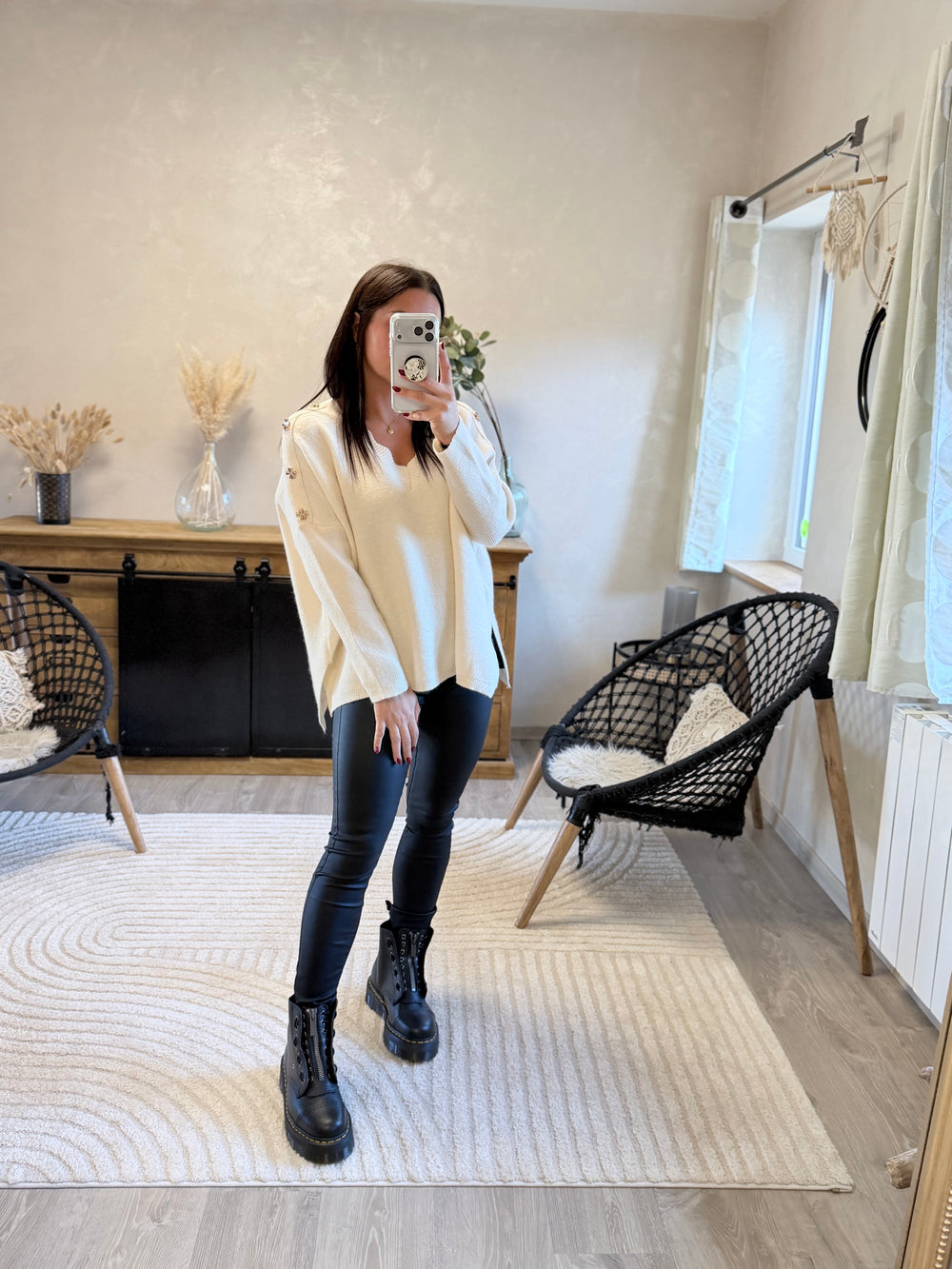 Pull Zoé beige