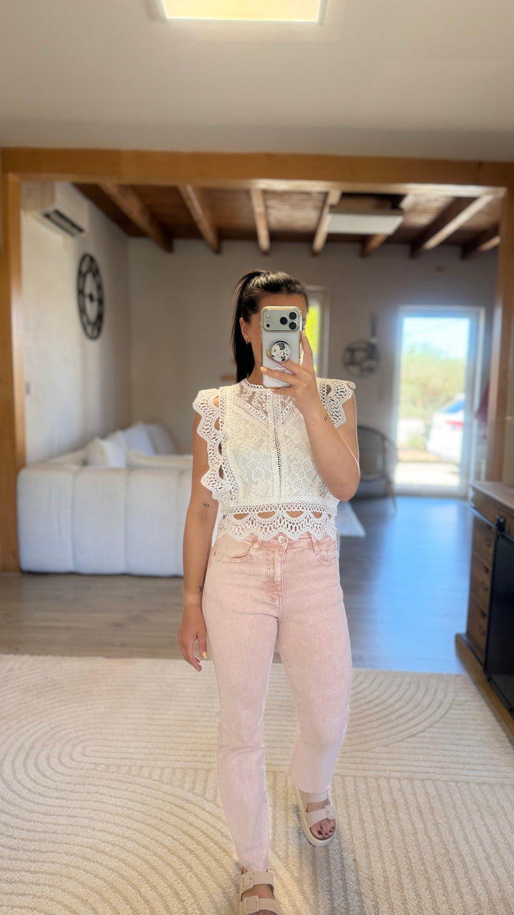 Top Uline blanc