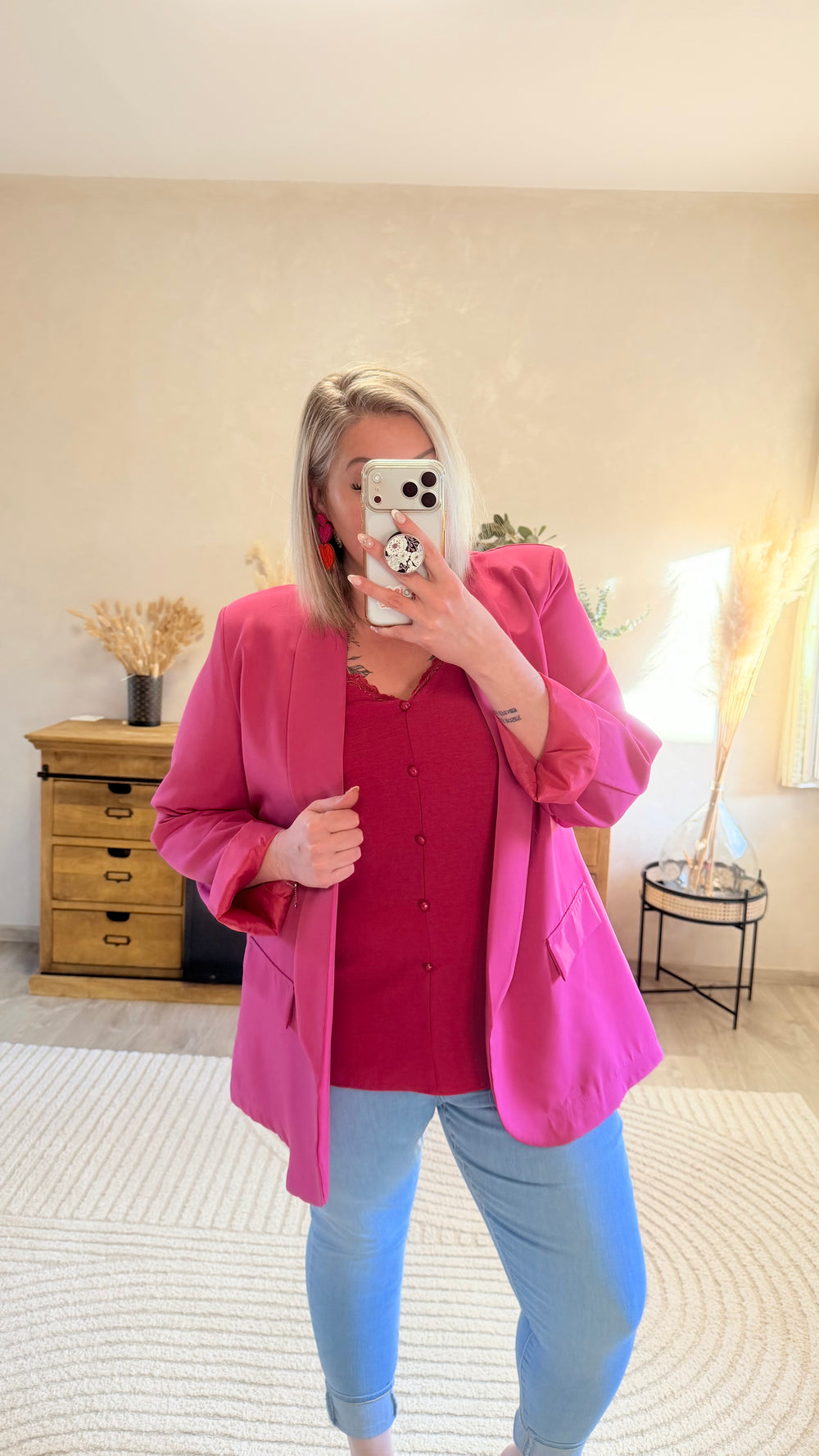 Top Hosa rose fushia CURVY