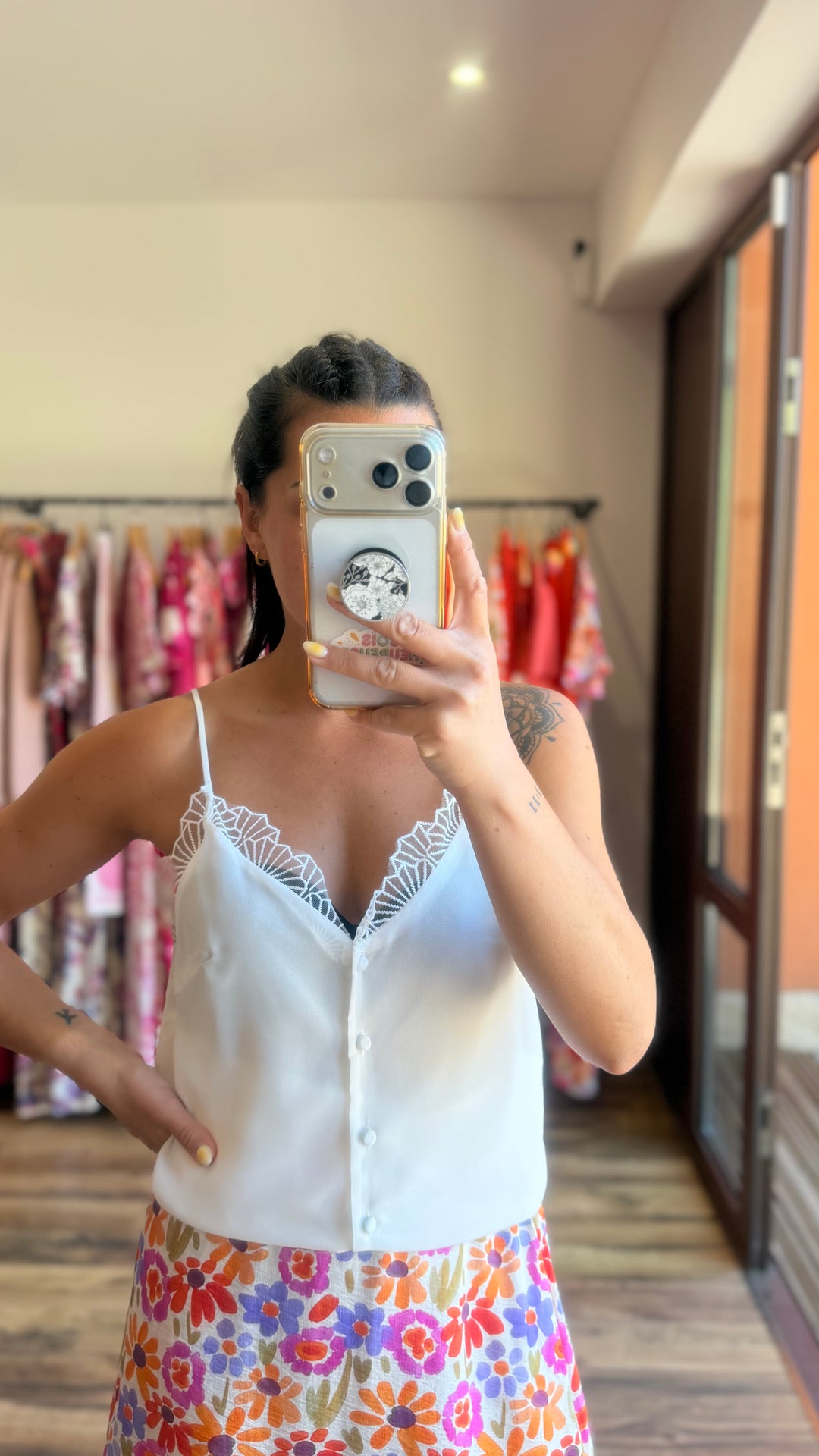 Top Cyrine blanc