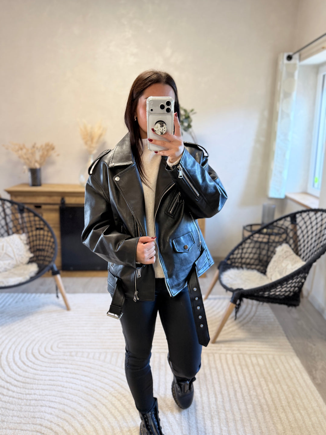 Perfecto noir oversize