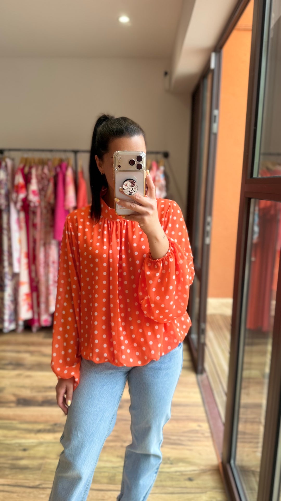 Blouse Kop orange