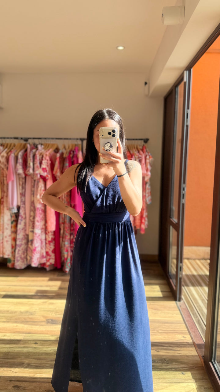 Robe longue Molly marine