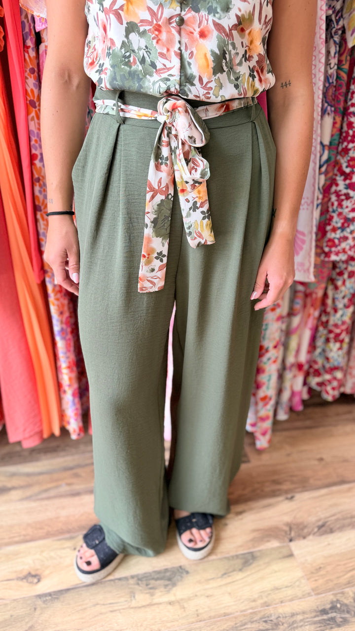 Pantalon Candice kaki CURVY