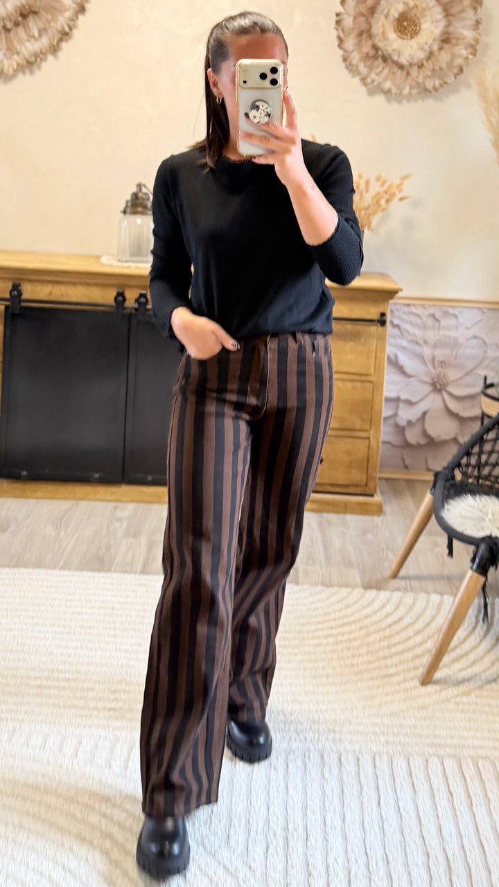 Jean rayé Lili