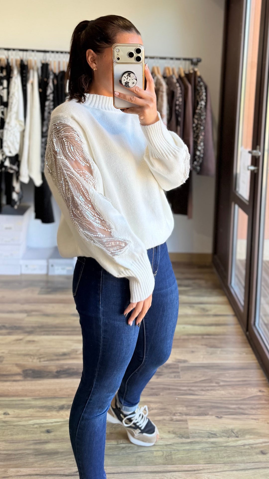 Pull Sab blanc CURVY