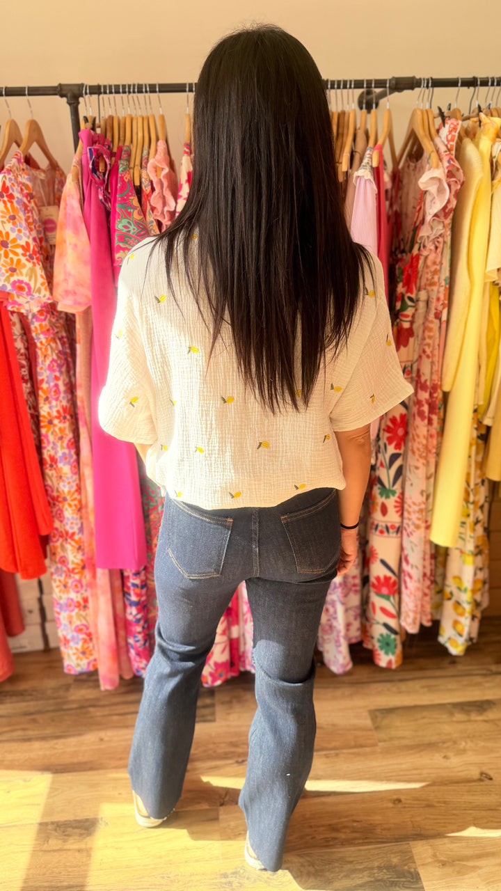 Chemise gaze citron 🍋 CURVY