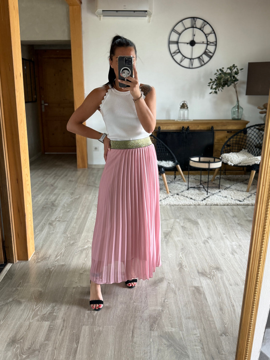 Jupe rose CURVY