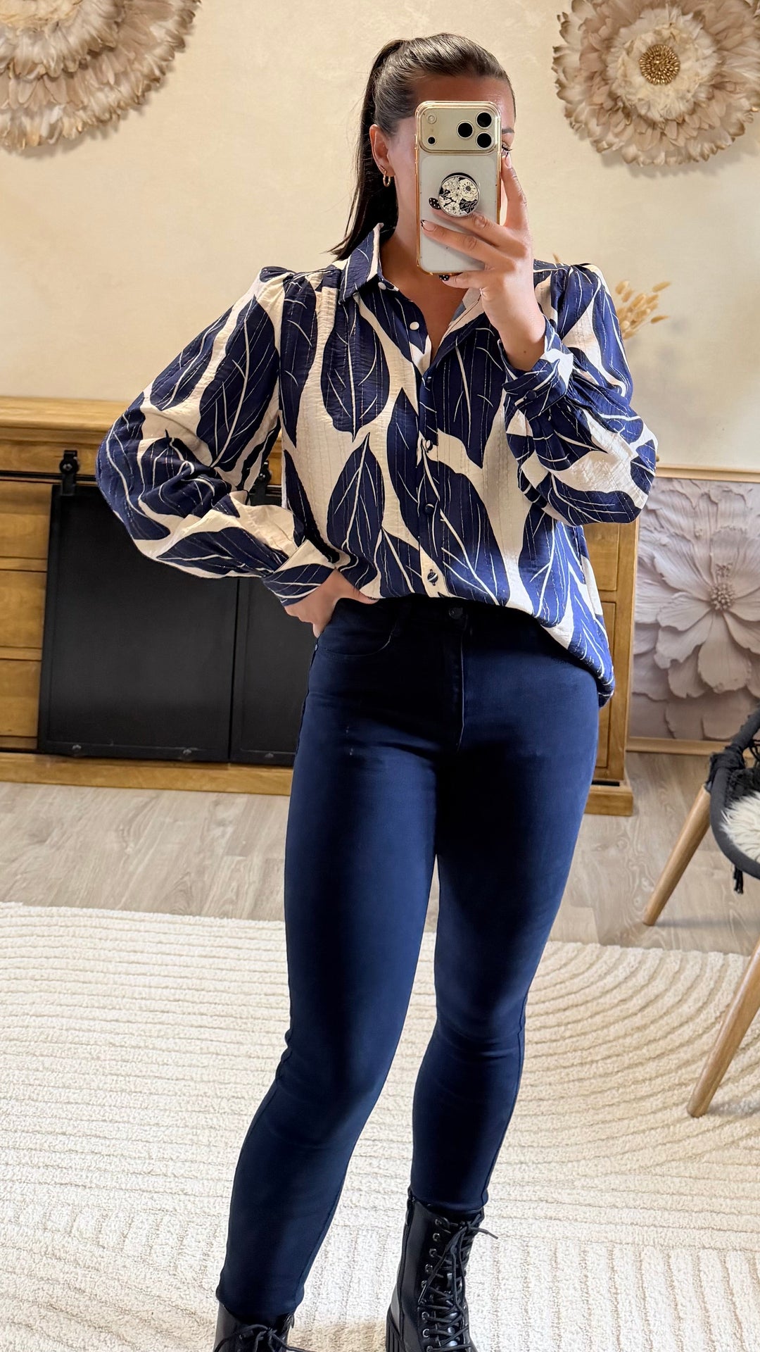 Jean slim Mallet bleu marine