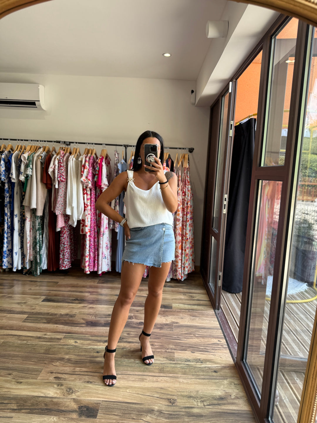 Top Soleya blanc