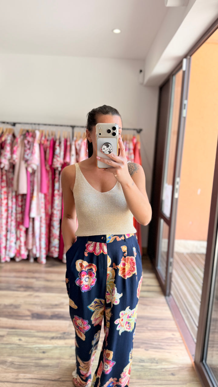 Top Afida doré CURVY