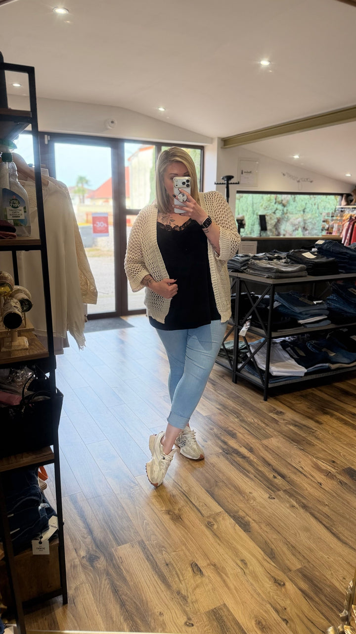 Gilet en maille Hecty blanc