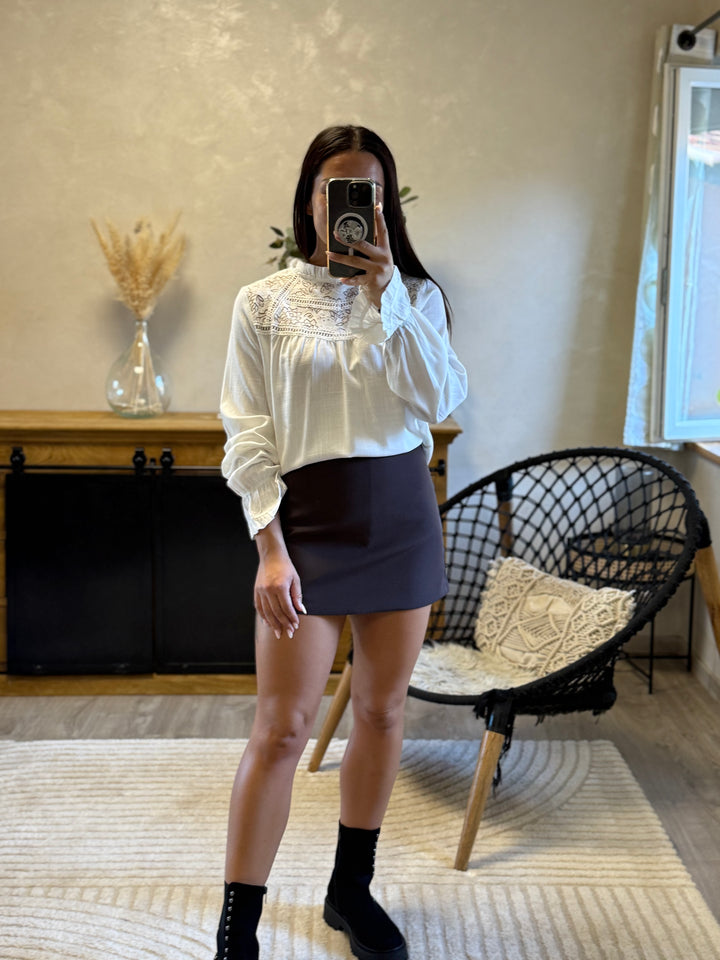 Blouse Fabi blanche