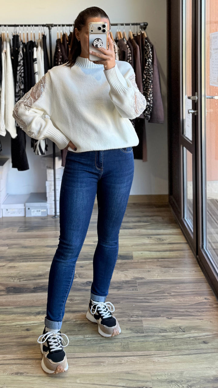 Pull Sab blanc CURVY