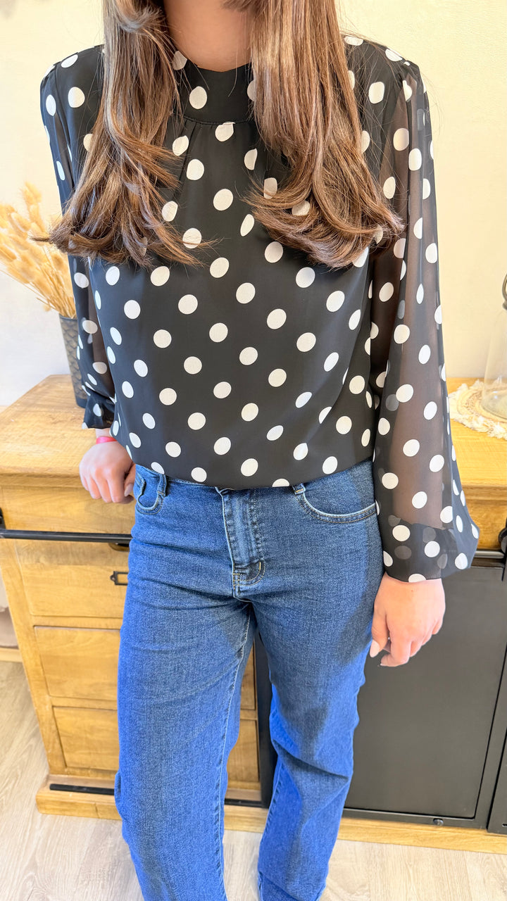 Blouse Belly Noir