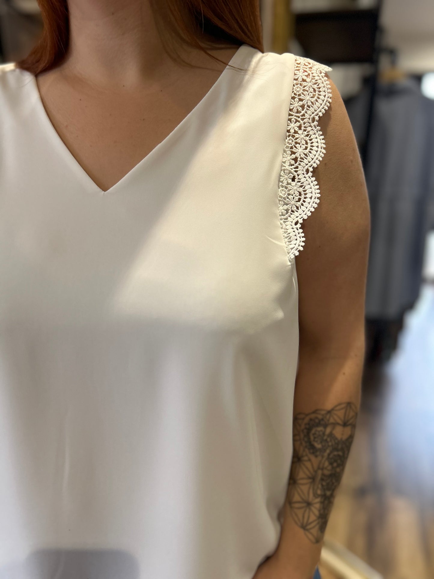 Blouse Willem (Curvy) blanche