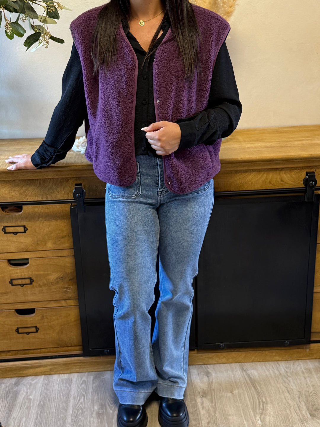 Gilet Meryl prune