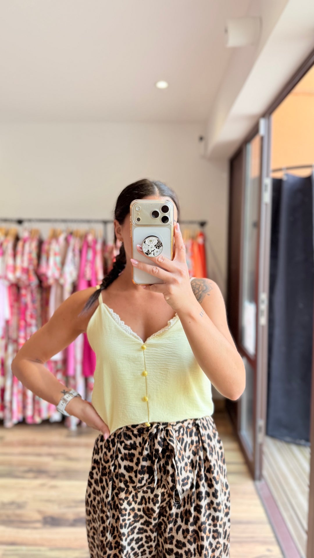Top Hosa jaune CURVY