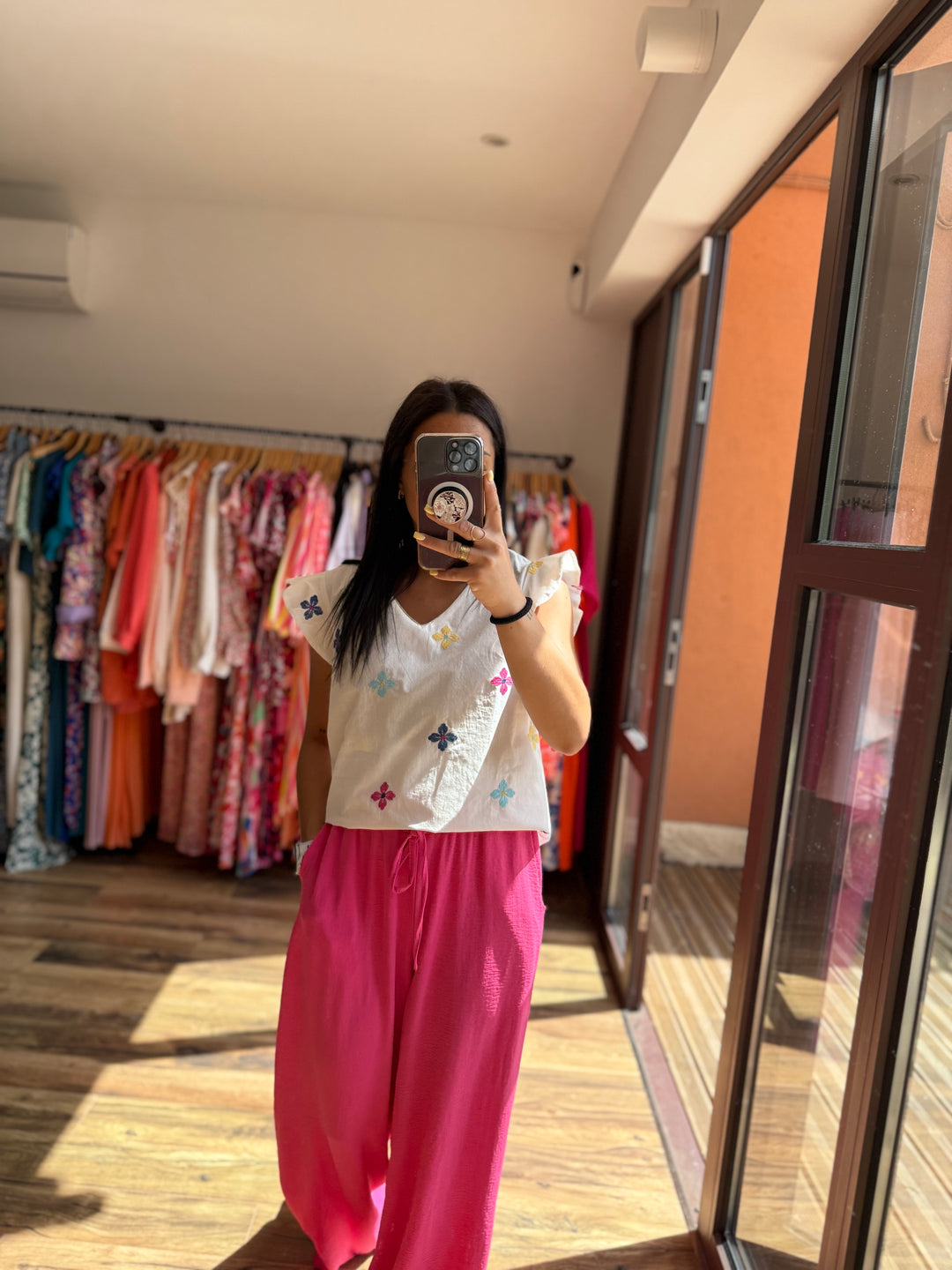 Pantalon Ira fuchsia