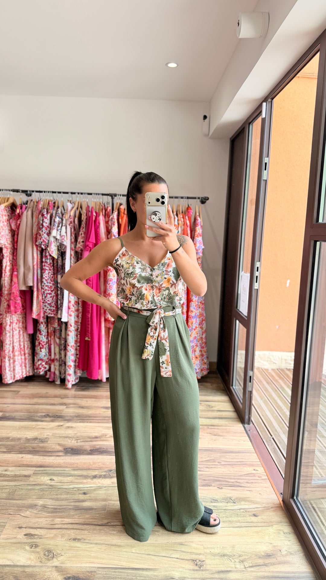 Pantalon Candice kaki CURVY