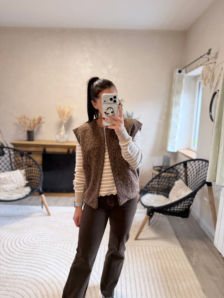 Gilet Sebby choco