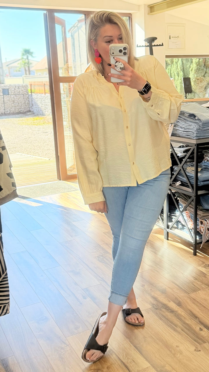 Chemise Slava jaune CURVY