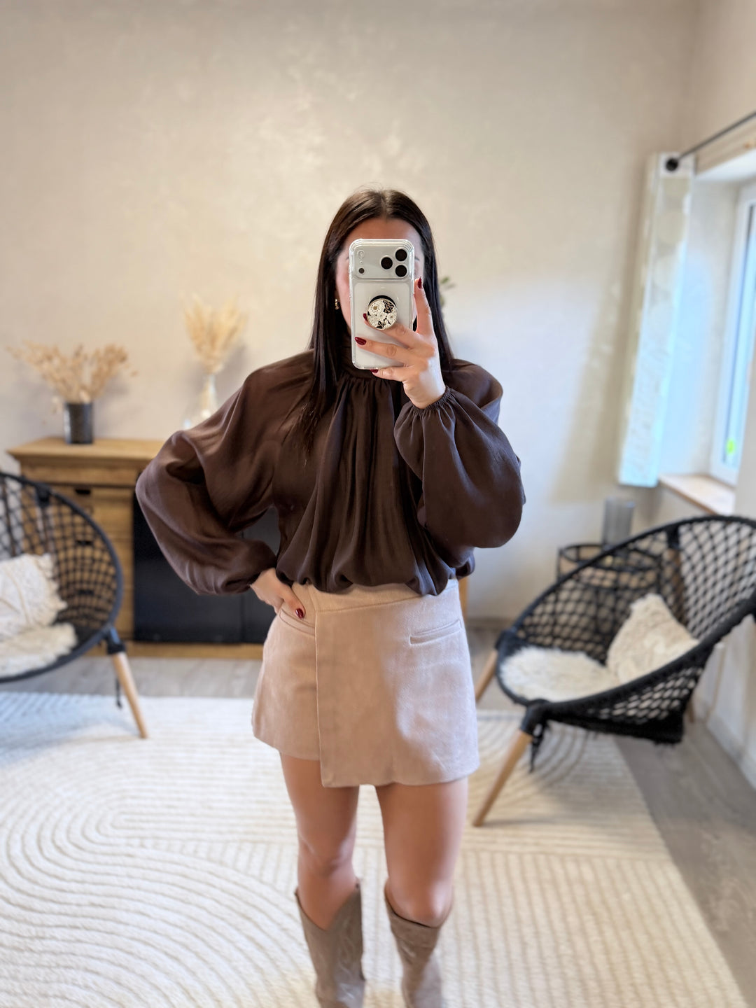 Blouse Basto chocolat