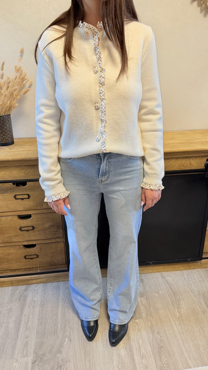 Gilet Amane écru