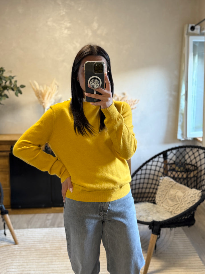 Pull Lény moutarde