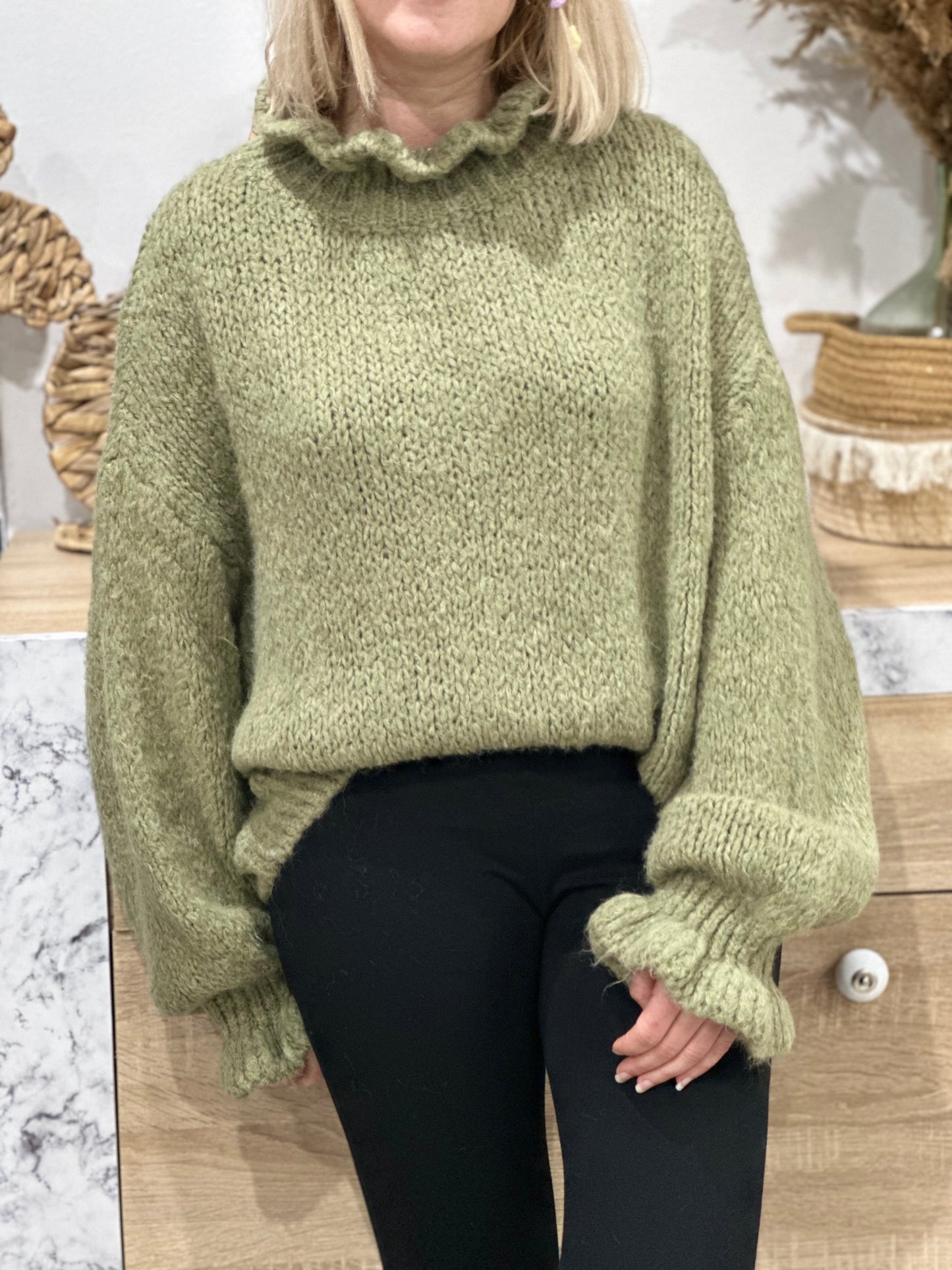 Pull Celia olive